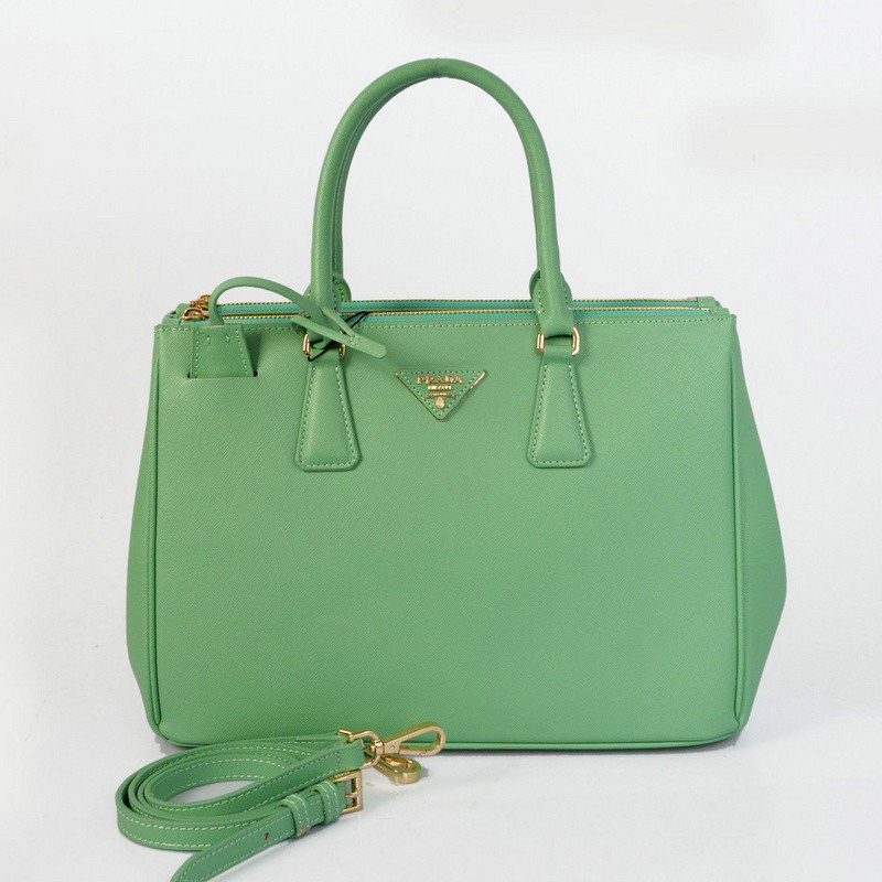 2014 Prada saffiano calfskin 33cm tote BN2274 light green